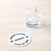 2022年名前をカスタムする学級卒業 ラウンドペーパーコースター (インサイチュ)