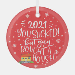 2022年吸も家の買おもしろい赤い記念品 ガラスオーナメント