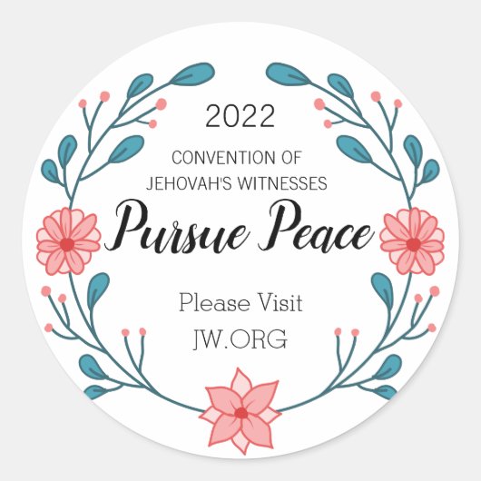 2022年国際平和条約を推進 ラウンドシール (正面)