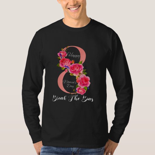 2022年国際的の女性のバイアスデーを破る Tシャツ (正面)