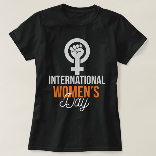 2022年国際的女子デー3月8日IWD 2022 Tシャツ (デザイン正面)
