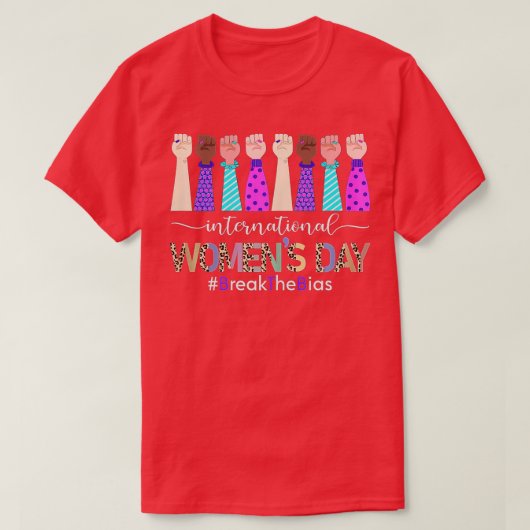 2022年国際的女性デー男女平等ブレア Tシャツ (デザイン正面)
