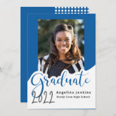 2022年大学院王室の写真青お知らせ 案内状 (正面/裏面)