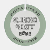 2022年女子旅女子会カスタム ガラスオーナメント (裏面)