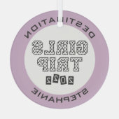 2022年女子旅 女子だけの週末バケーション オーダーメイド ガラスオーナメント (裏面)