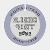 2022年女子旅 女子ウィークエンドバケーション カスタム ガラスオーナメント (裏面)