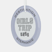2022年女子旅 女子ウィークエンドバケーション カスタム ガラスオーナメント (正面左)