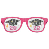 2022年女子高生ピンク卒業パーティーのクラス レトロサングラス (正面)