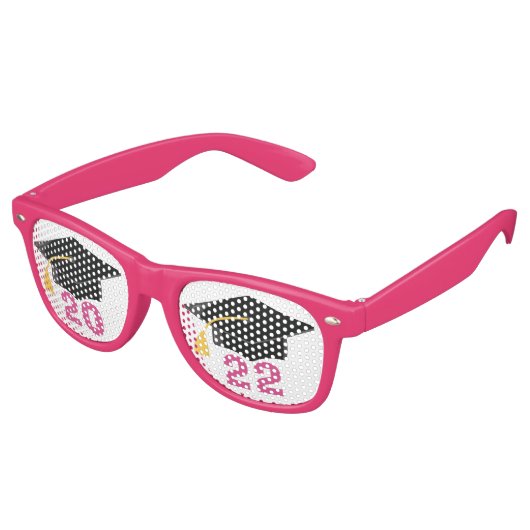 2022年女子高生ピンク卒業パーティーのクラス レトロサングラス (アングル)