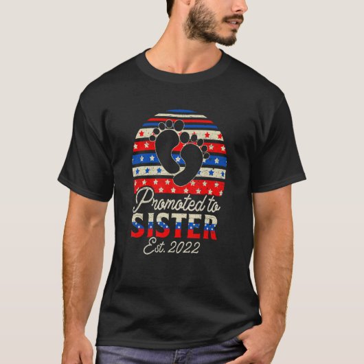 2022年姉妹米国旗に昇格 Tシャツ (正面)