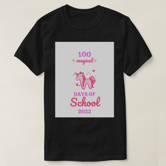 2022年学校の100日クラシックTシャツ Tシャツ (デザイン正面)