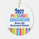 2022年就学前かわいいカスタム卒業生 セラミックオーナメント (左)