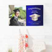 2022年度おめでとう大学院ブルー金ゴールド 横断幕 (インサイチュ)