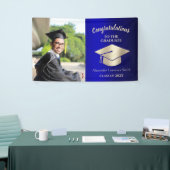 2022年度おめでとう大学院ブルー金ゴールド 横断幕 (トレードショー)