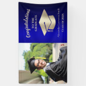 2022年度おめでとう大学院ブルー金ゴールド 横断幕 (縦)