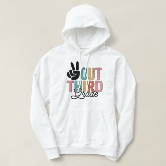 2022年度の最後の学年3年生の平和 パーカ (デザイン正面)