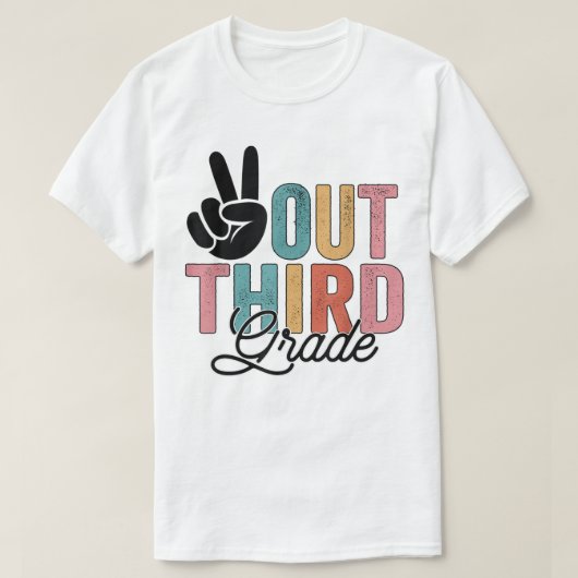 2022年度の最後の学年3年生の平和 Tシャツ (デザイン正面)