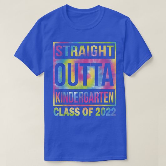 2022年度卒業ストレートアウトタ絞り染めキ Tシャツ (デザイン正面)