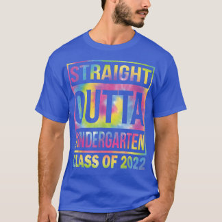 2022年度卒業ストレートアウトタ絞り染めキ Tシャツ