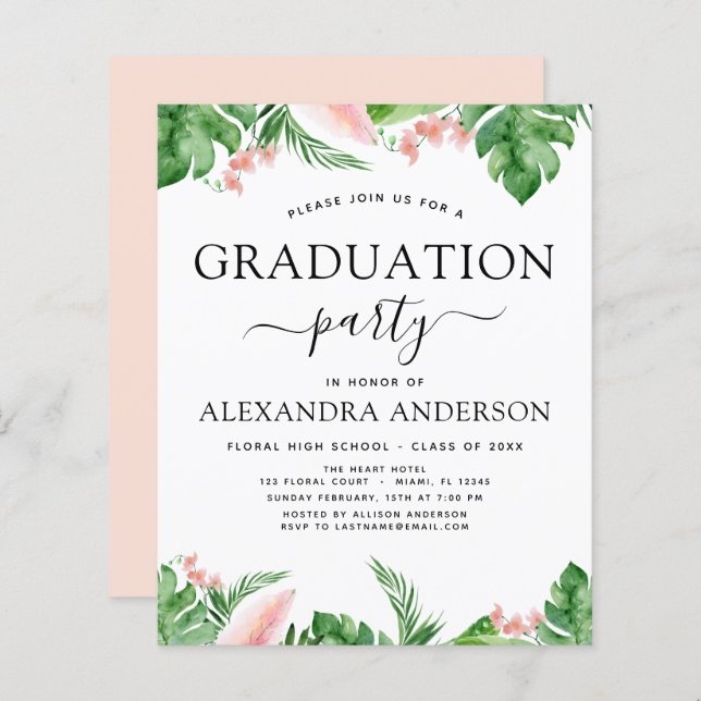 2022年度卒業トロピカルパームフローラ (正面/裏面)