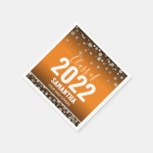 2022年度卒業名と学校ナプキンスのクラス スタンダードカクテルナプキン (角)