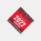 2022年度卒業名と学校ナプキンスのクラス スタンダードカクテルナプキン (角)