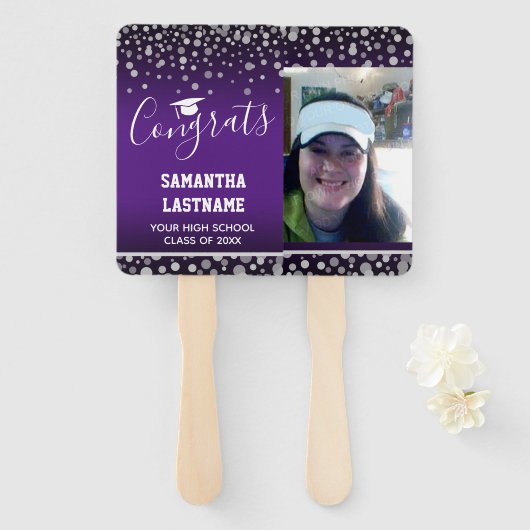 2022年度卒業名とSchool One写真のクラス ハンドファン (正面&裏面)