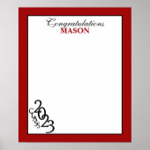 2022年度卒業式オートグラフ記念ポスター ポスター (正面)