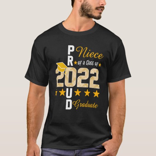 2022年度卒業生の誇りある姪 Tシャツ (正面)