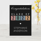 2022年度学校卒業式ギフトのクラス カード (黄色い花)