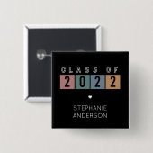 2022年度学校卒業式ギフトのクラス 缶バッジ (正面&裏面)