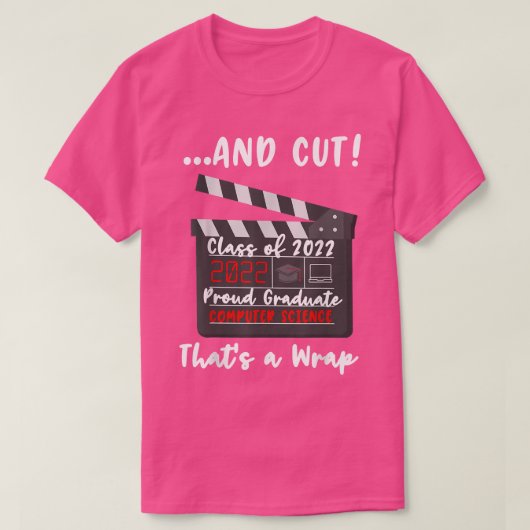 2022年度専攻のコンピュータサイエンス卒業クラス Tシャツ (デザイン正面)