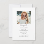 2022年度 卒業式 現代フォトスクリプト 卒業パーティー 招待状 (裏面)