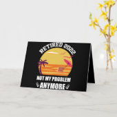 2022年引退 もう私の問題じゃない 面白い退職記念 カード (黄色い花)