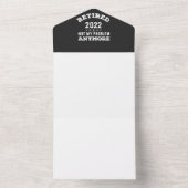 2022年引退 もう私の問題じゃない 面白Tシャツ オールインワン招待状 (内側)