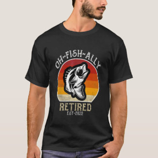 2022年引退 釣り好き男性のための釣りデザイン お疲れ様グッズ Tシャツ