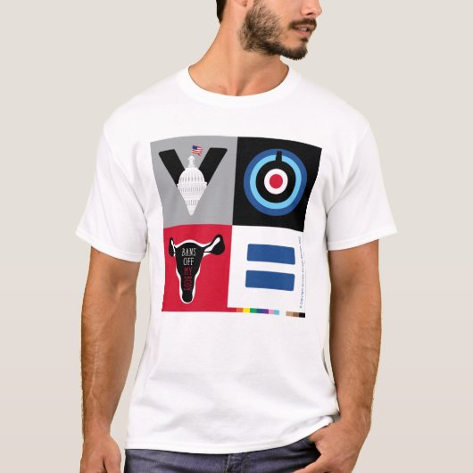 2022年投票もし全てがそれに依存!Tシャツ Tシャツ (正面)