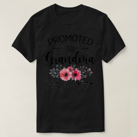 2022年新おばあちゃんにおもしろい昇進した女性 Tシャツ (デザイン正面)