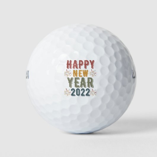 2022年新年おめでとう ゴルフボール (正面)