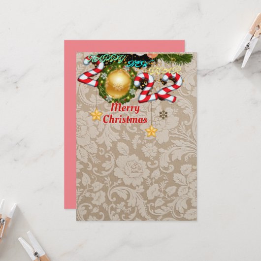 2022年新年おめでとう 招待状 (正面/裏面インサイチュ)