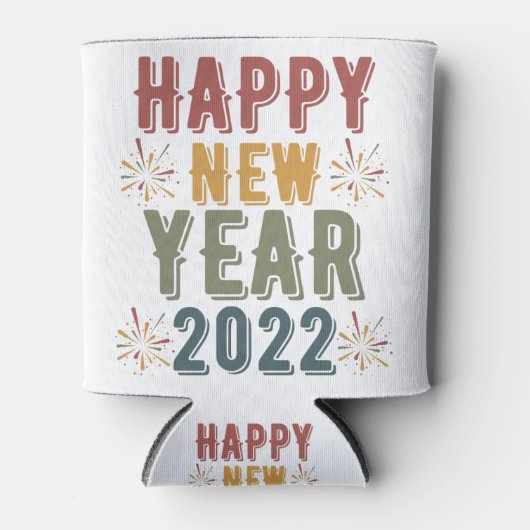 2022年新年おめでとう 缶クーラー (正面)