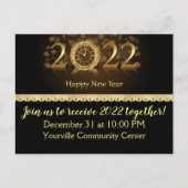 2022年新年お祝いバナー ポストカード (正面)