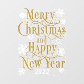  2022年新年のおめでとう ウィンドウサイン (シート)