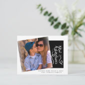 2022年新年写真ハンドレタリングはがき ポストカード (スタンド正面)