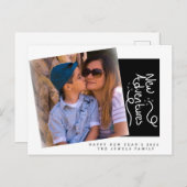 2022年新年写真ハンドレタリングはがき ポストカード (正面/裏面)