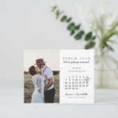 2022年日のカレ威厳があるンダハートを保存する ポストカード (スタンド正面)