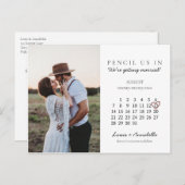 2022年日のカレ威厳があるンダハートを保存する ポストカード (正面/裏面)