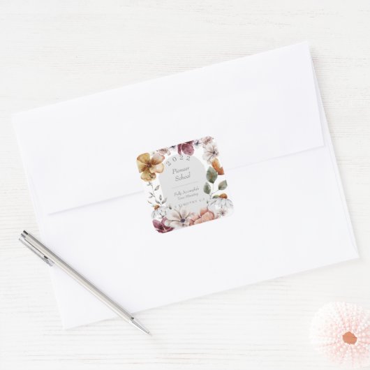 2022年日本貿易振興局供給パイオニア校 スクエアシール (封筒)