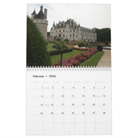 2022年暦 カレンダー (2月 2026)