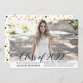 2022年書道の卒エレガント業写真2022年度 招待状